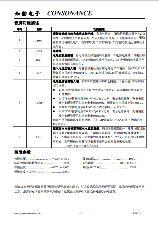 CN3142 400毫安可用太阳能供电的单节锂电池充电管理集成电路