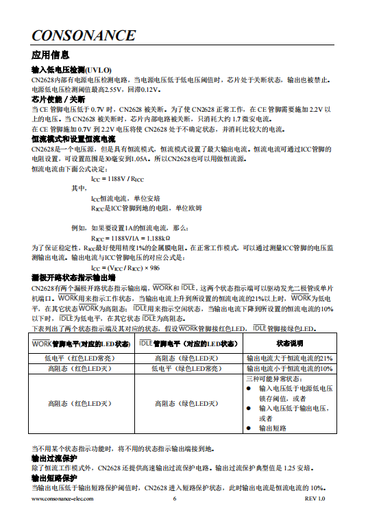 CN2628 可用太阳能供电5伏特低压差电压调制集成电路