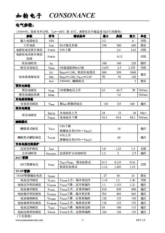 CN3156 可用太阳能板供电的单节钛酸锂电池充电管理芯片