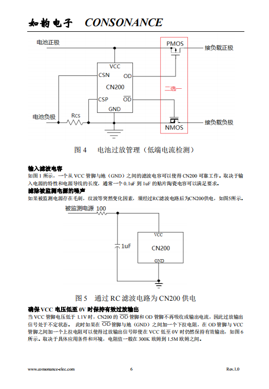 CN200 欠压保护，过流保护/电流检测比较器集成电路