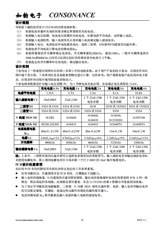CN3383 PFM升压型三节锂电池充电控制集成电路