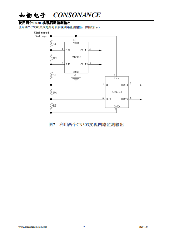 CN303 封装303 低功耗双通道电压检测芯片 应用机顶盒 DSP等 现货