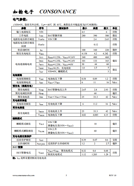 CN3142 400毫安可用太阳能供电的单节锂电池充电管理集成电路