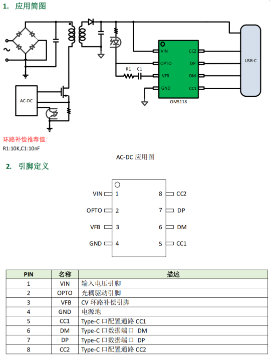 USB Type-C 全协议单口控制器OM5118