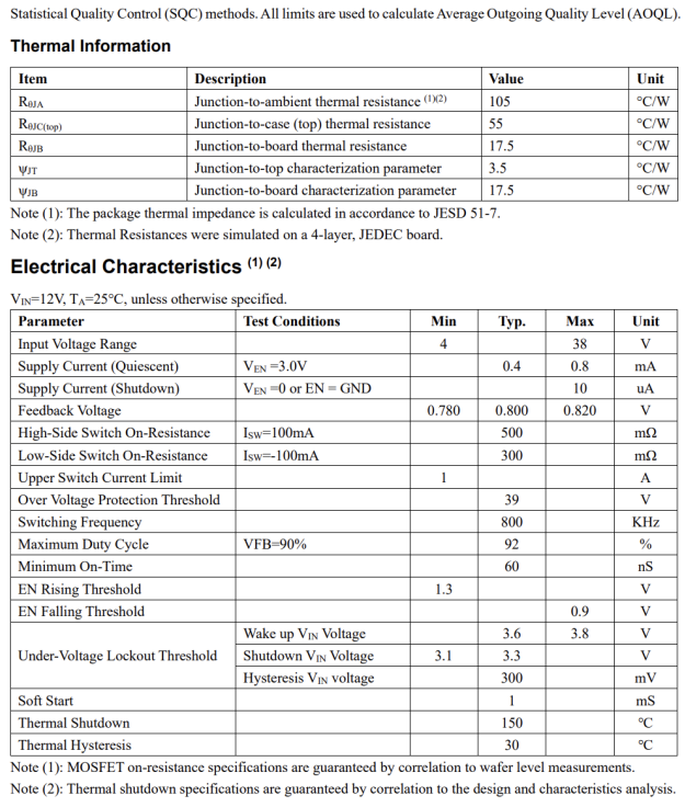 PS5401 40V 0.6A SYN 800KHz Buck DCDC单路降压芯片IC