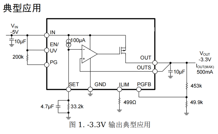 -30v-500MA负压超低声噪稳压芯片LDO芯片PS3095